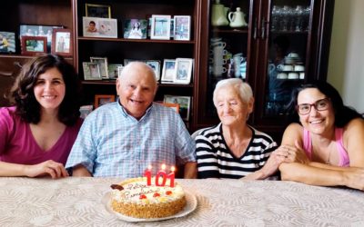 O “avó de Oia”, Abel Diego Acevedo, celebra o seu 101 aniversario