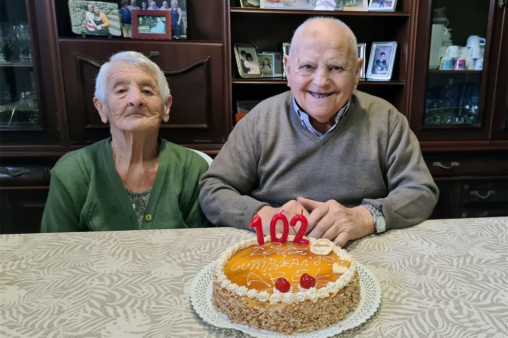 O “avó de Oia”, Abel Diego Acevedo, cumpre 102 anos