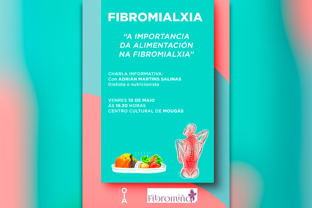 Charla informativa en Mougás sobre a importancia da alimentación na fibromialxia