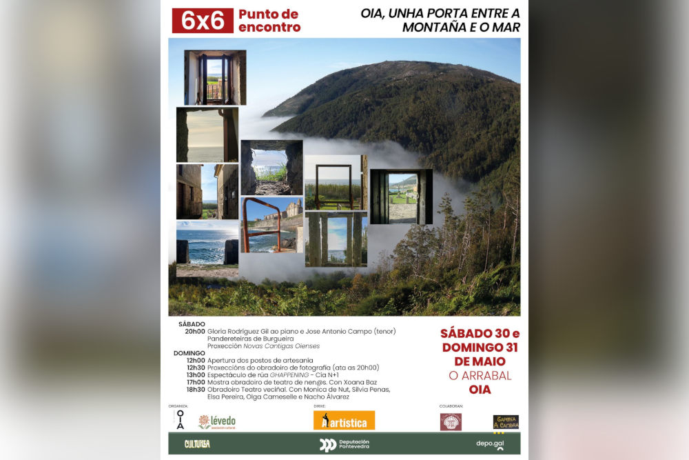 Oia converterase esta fin de semana nun gran punto de encontro para a cultura, a creación e a convivencia co festival 6×6
